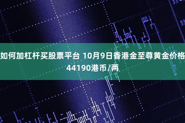 如何加杠杆买股票平台 10月9日香港金至尊黄金价格44190港币/两